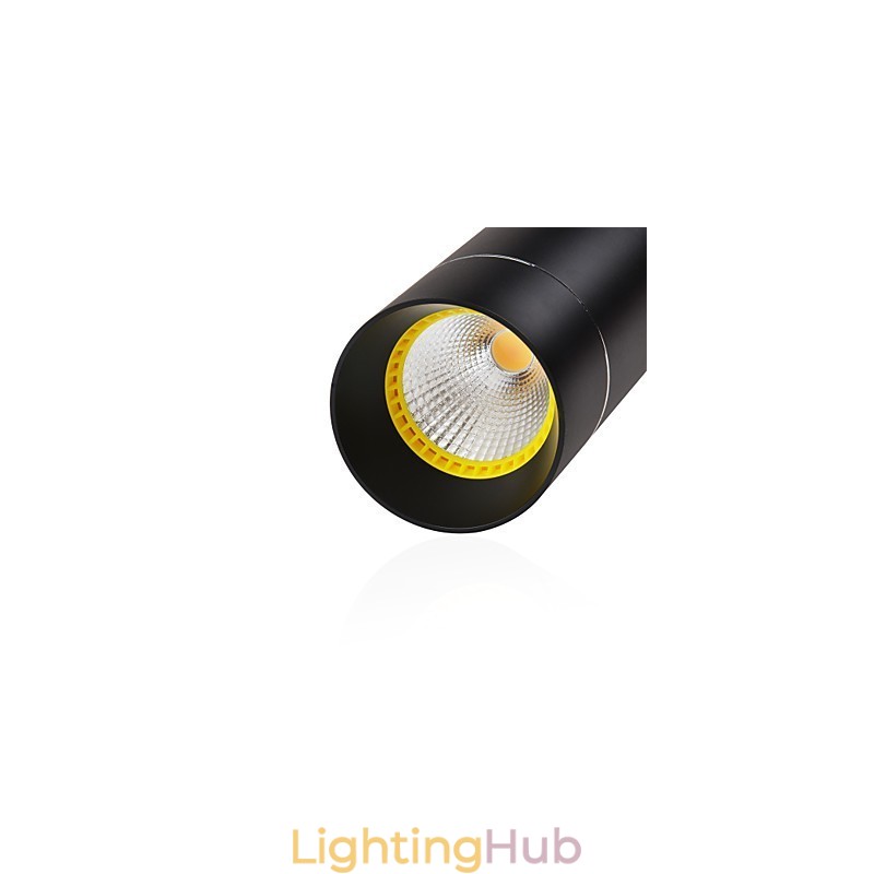 1 Light Mini Pendant light Black Anodized with Aluminium
