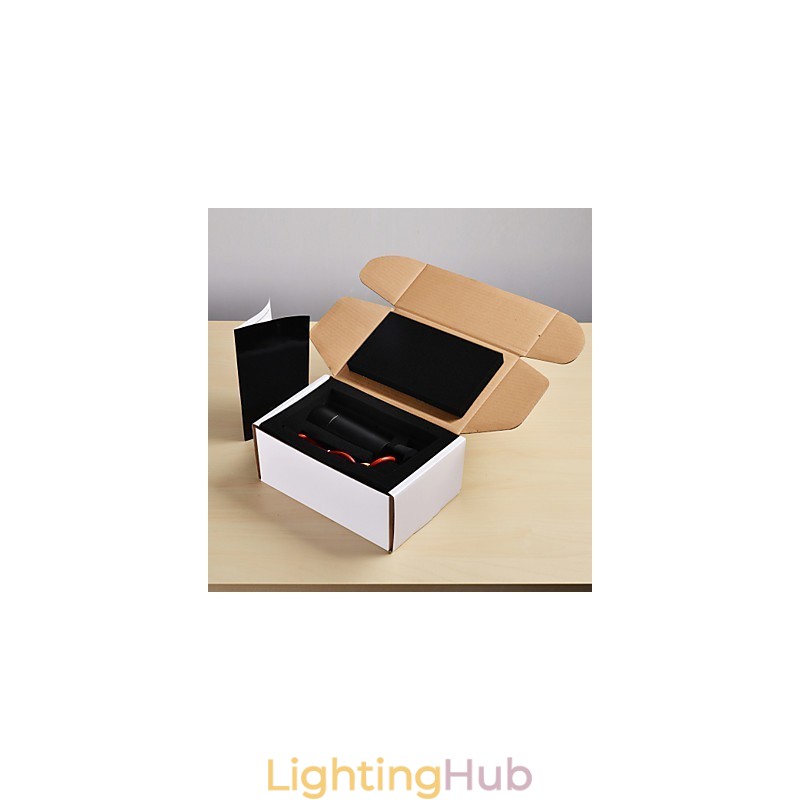 1 Light Mini Pendant light Black Anodized with Aluminium