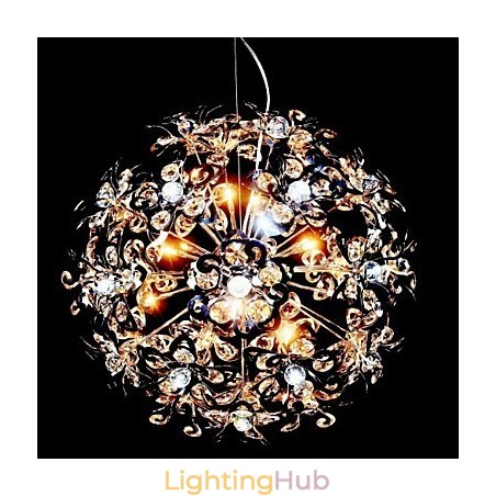 Modern Contemporary Chrome Crystal Pendant Light Modern Contemporary Chrome Crystal Pendant Light
