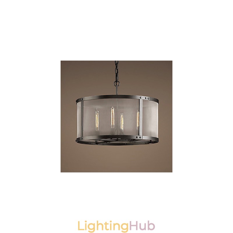 4 light Pendent Light with Transparent Shade