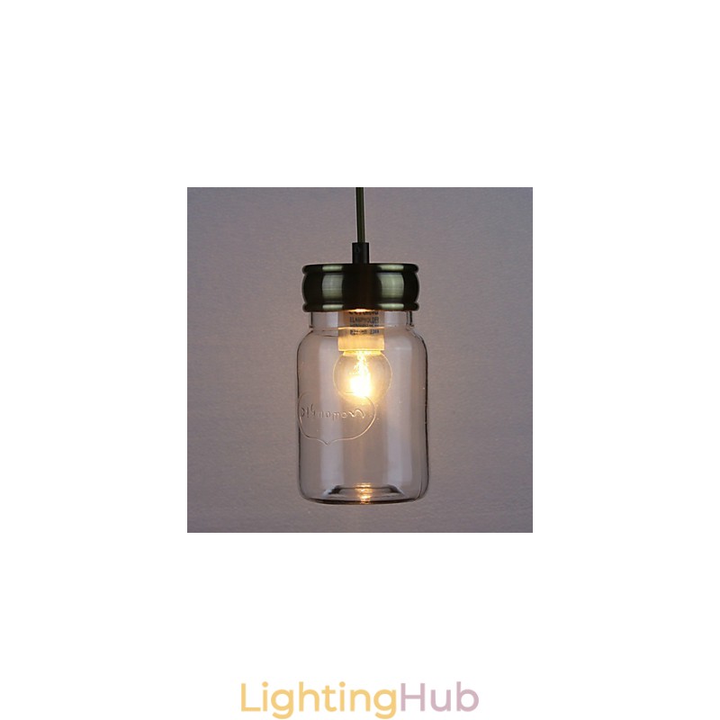 Country Electroplated Glass Pendant Light Garage
