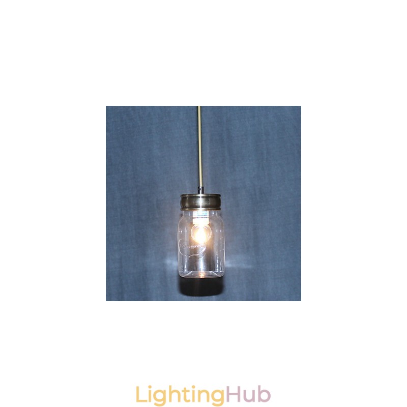 Country Electroplated Glass Pendant Light Garage