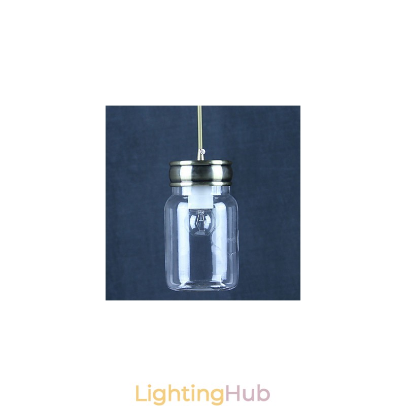 Country Electroplated Glass Pendant Light Garage
