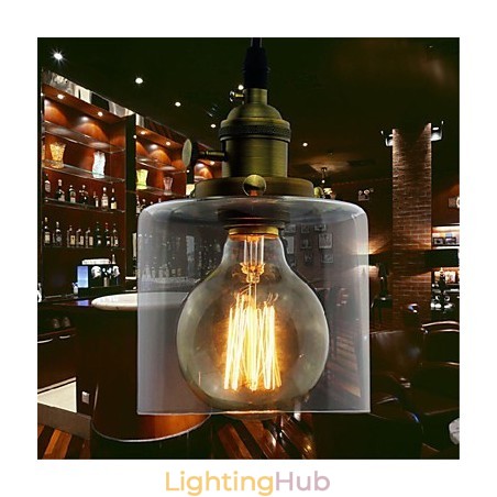 Glass Brass Retro Vintage Industrial ART Cafe Garage Pendant Light Glass Brass Retro Vintage Industrial ART Cafe Garage Pendant Light