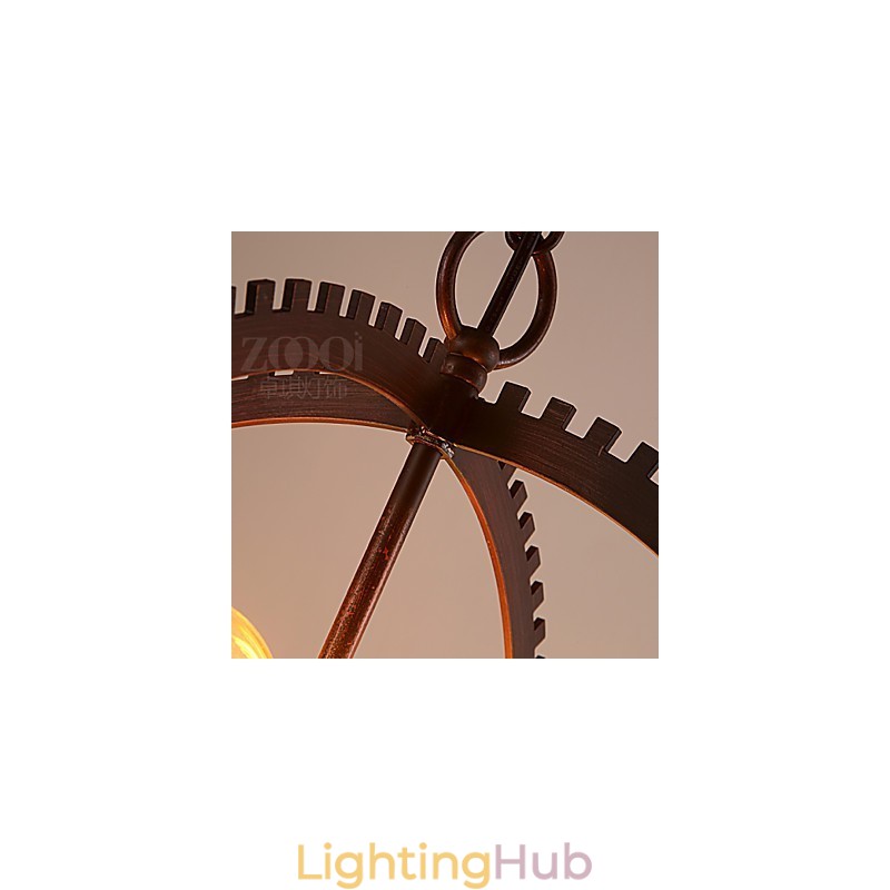Creative Retro Pendant Lamps American country wrought iron Chandelier