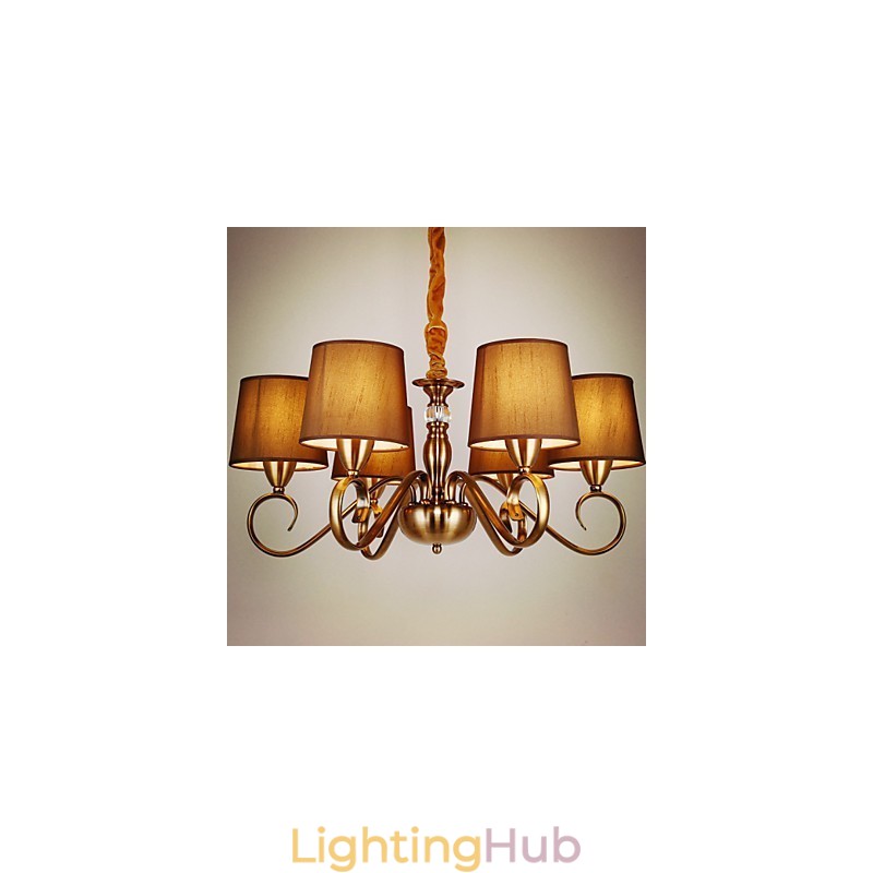 Rustic Lodge Vintage Mini Style Electroplated Metal Chandelier