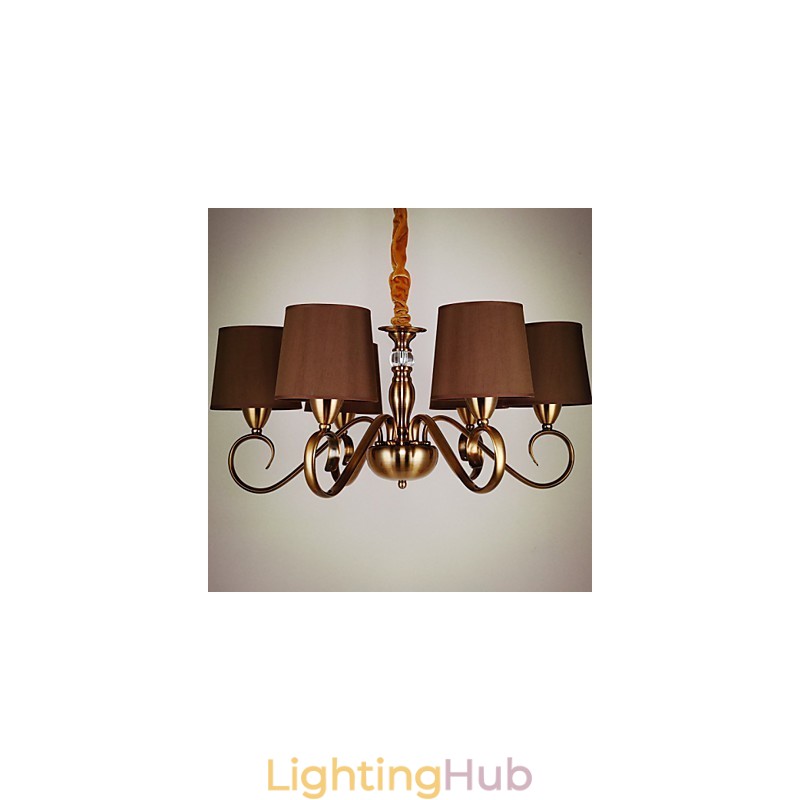 Rustic Lodge Vintage Mini Style Electroplated Metal Chandelier