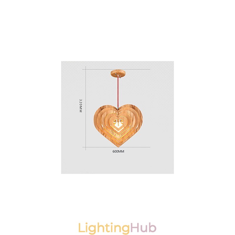 Chandelier Mini Style Lantern Wood Bamboo