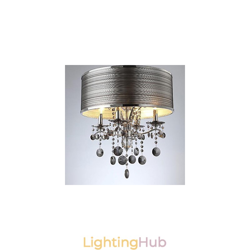 Modern Contemporary Crystal Metal Pendant Light