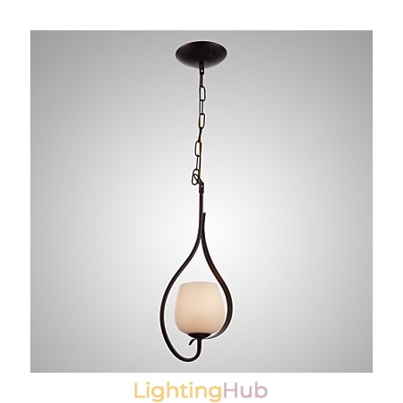 Iron Painting Pendant Light with Glass Shade Classic Lighting Lamp 1 Head Iron Painting Pendant Light with Glass Shade Classic Lighting Lamp 1 Head