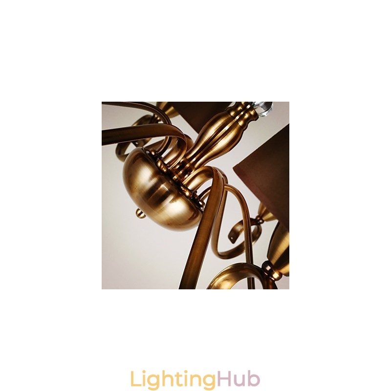 Rustic Lodge Vintage Mini Style Electroplated Metal Chandelier