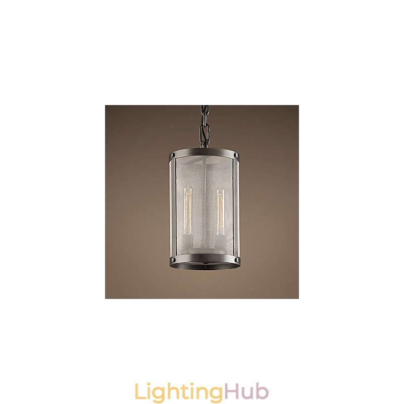 2 light Pendent Light with Transparent Shade