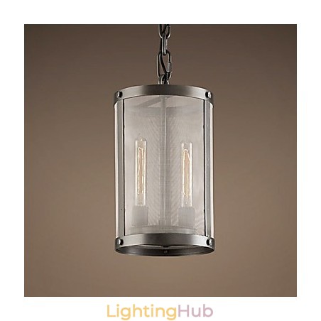 2 light Pendent Light with Transparent Shade
