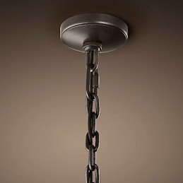 2 light Pendent Light with Transparent Shade