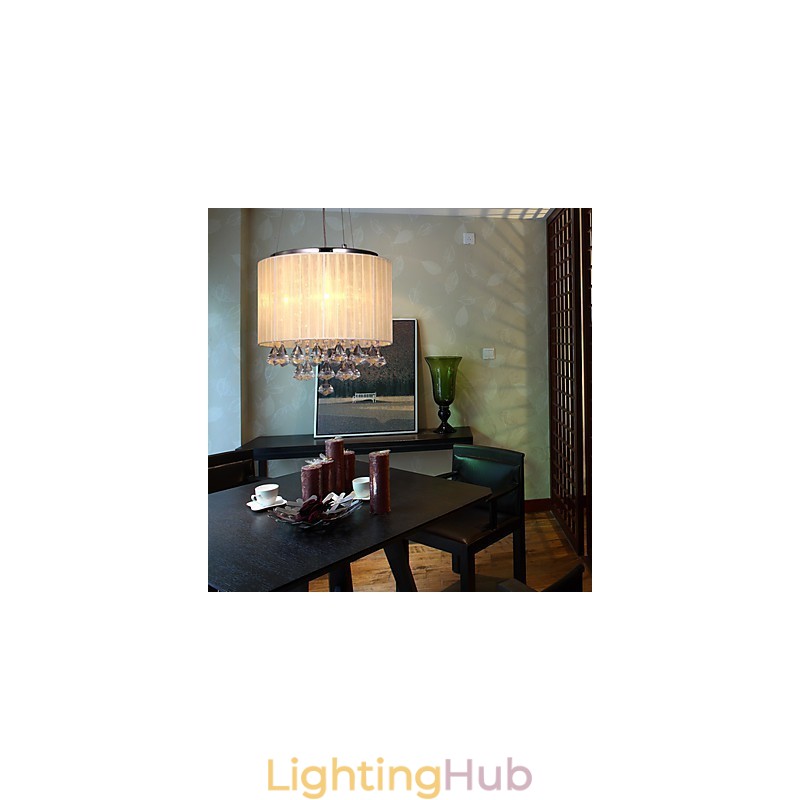 Elegant Crystal Pendant Light with 4 Lights