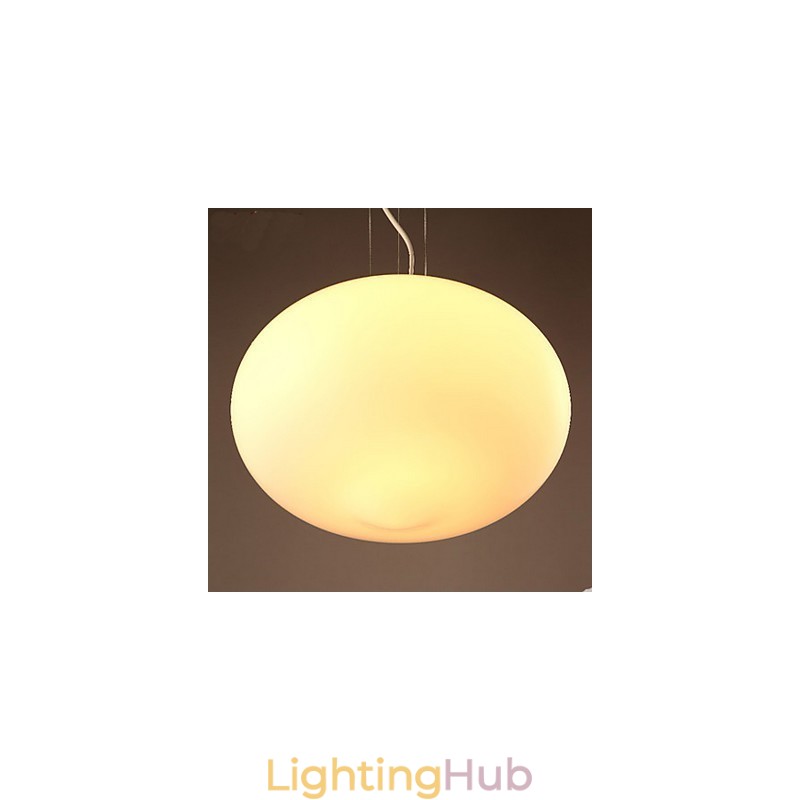 Milk White Glass Creative Cafe Simple Pendant
