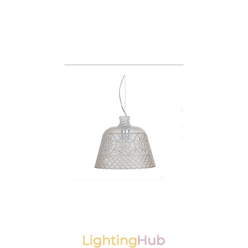 The Chandelier With Decorative Art Glass Carving Pendant