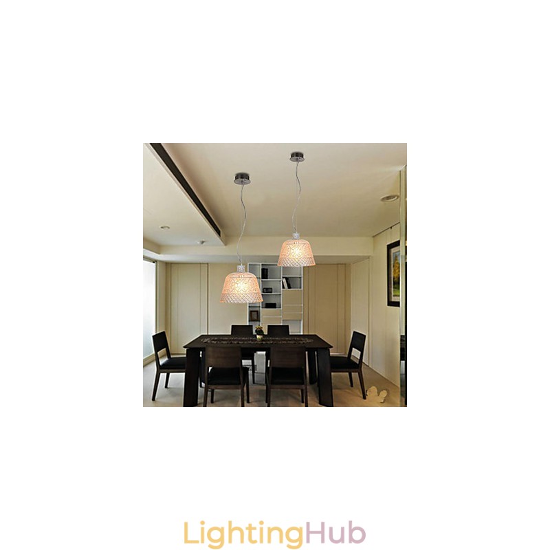 The Chandelier With Decorative Art Glass Carving Pendant