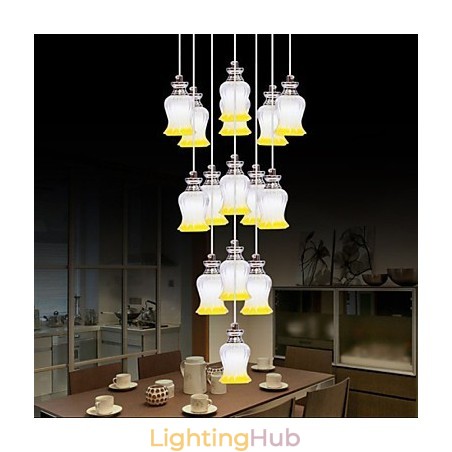 Restaurant 15 Head Of Modern Simple Crystal Pendant Pendant