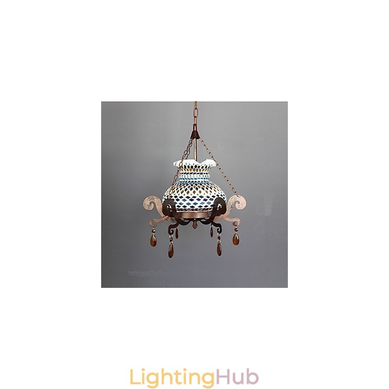 One Seat Pastoral Industrial Art Single Vintage Chandelier