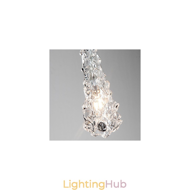 Tradition Classic Transparent glass 3 Light Chandelier