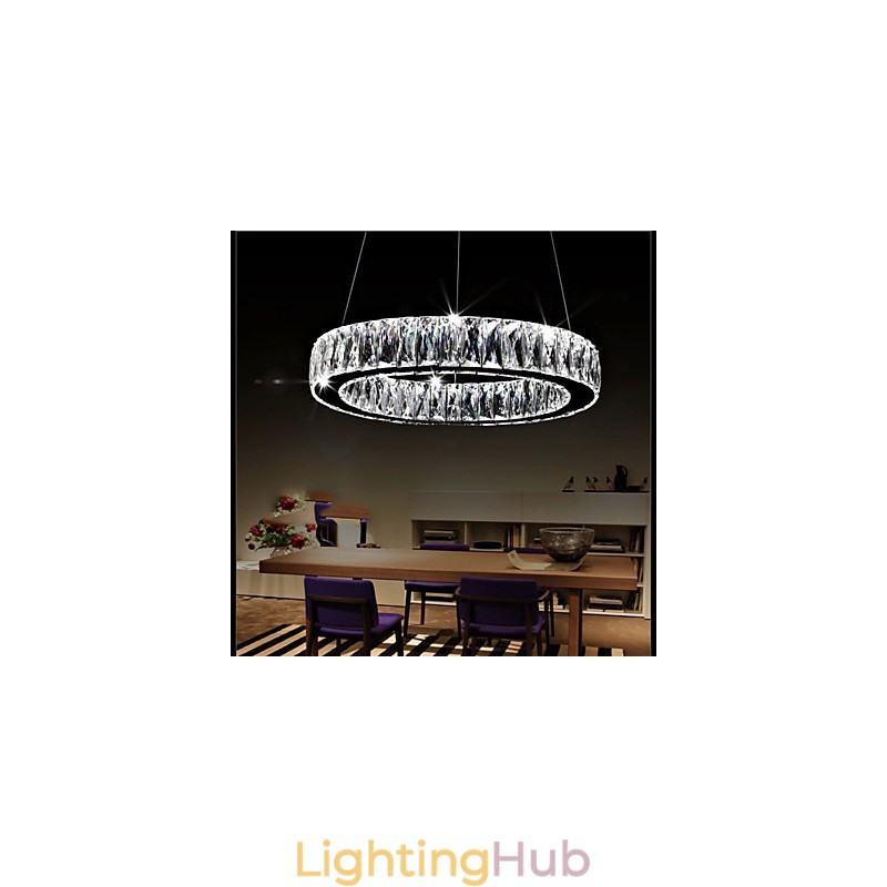 Crystal Chandelier Lights Lighting Modern Single Rings K9 Large Crystal Indoor Ceiling Light Fixtures