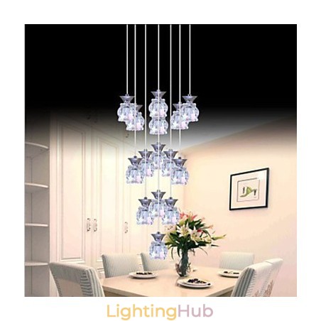 Restaurant 15 Head Of Modern Simple Crystal Pendant Pendant Restaurant 15 Head Of Modern Simple Crystal Pendant Pendant