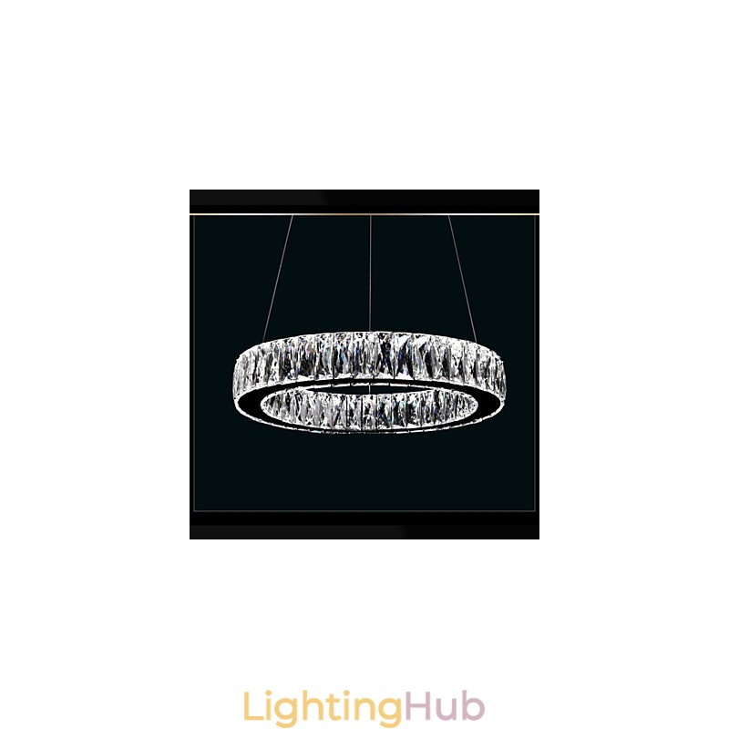 Crystal Chandelier Lights Lighting Modern Single Rings K9 Large Crystal Indoor Ceiling Light Fixtures