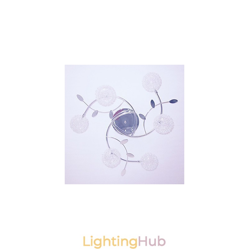 Modern Contemporary Crystal Electroplated Flush Mount
