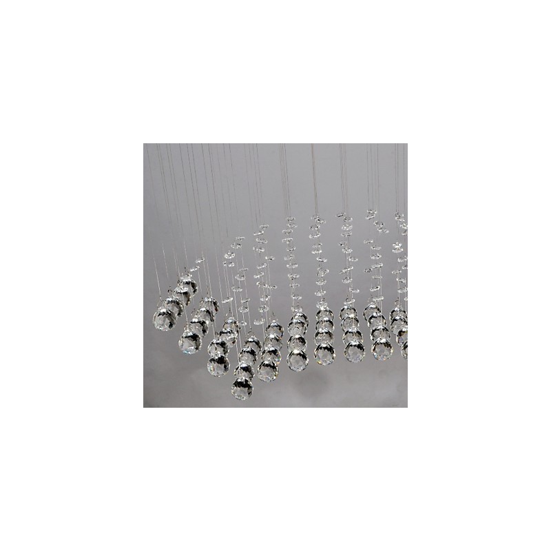 Traditional Classic Crystal Chrome Metal Flush Mount