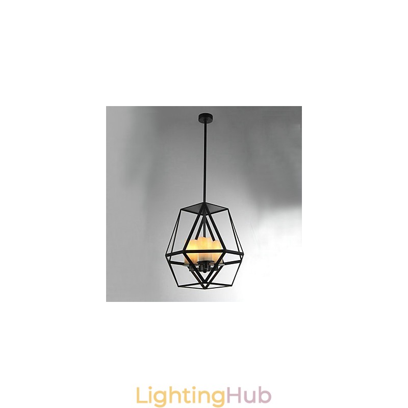 Country Mini Style Painting Metal Pendant Light