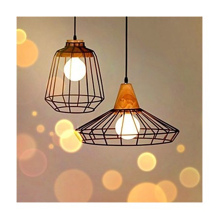 American Retro Birdcage Shape Iron Art Chandelier American Retro Birdcage Shape Iron Art Chandelier