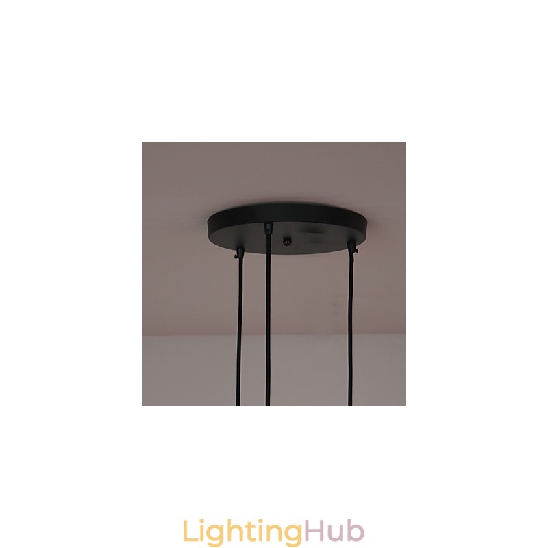 Vintage 3 Light Pendant In Iron Shade