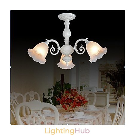 Flush Mount Three Lights White European Retro Classic Flush Mount Three Lights White European Retro Classic