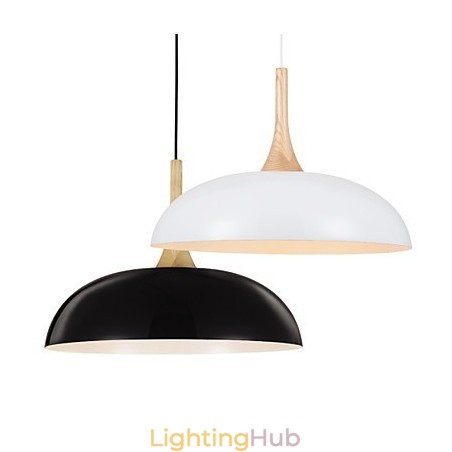 Mini Artistic Pendant Lamp 1 Light Modern Simplicity Black White Finish Aluminum & Wooden Droplight Mini Artistic Pendant Lamp 1 Light Modern Simplicity Black White Finish Aluminum & Wooden Droplight