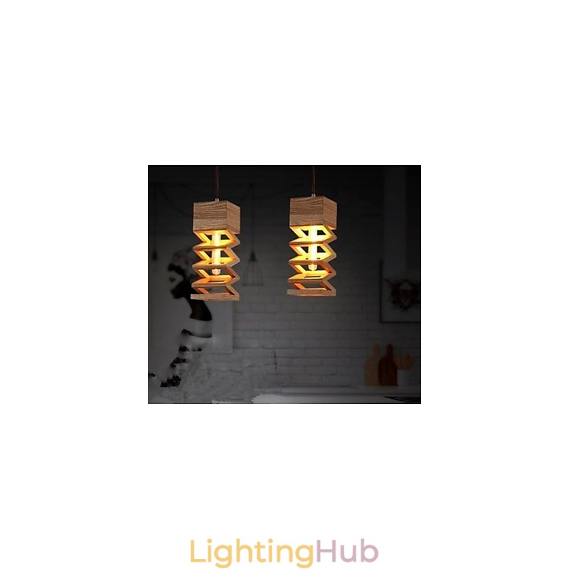 Pendant Lights Country Wood Bamboo