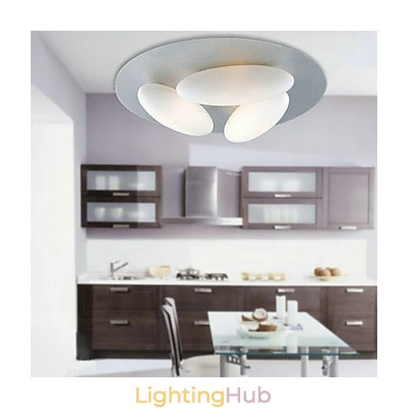 Nature Inspired Minimalist Ceiling Light With 3 Eggs Shade Nature Inspired Minimalist Ceiling Light With 3 Eggs Shade