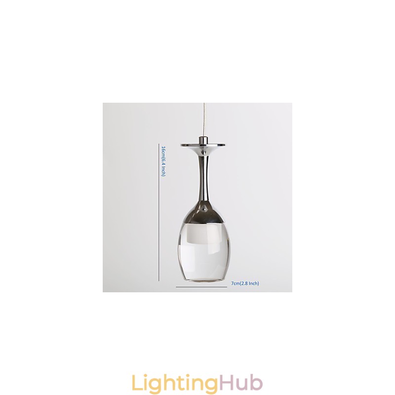 Modern Pendant Light 7 Lights Integrated Bulbs Included Stair Light