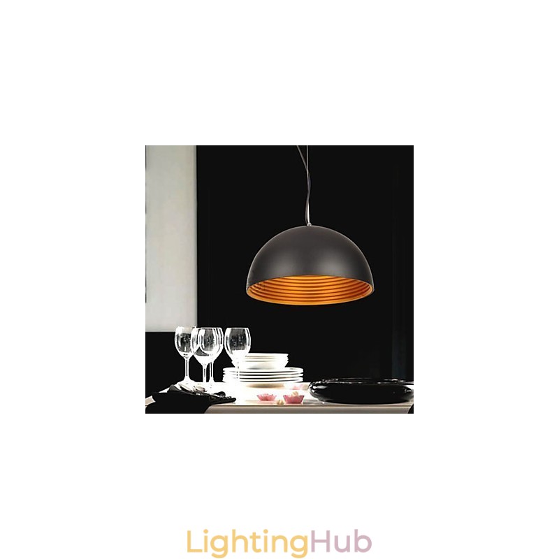 Modern Contemporary Retro Bowl Mini Style Painting Pendant Light
