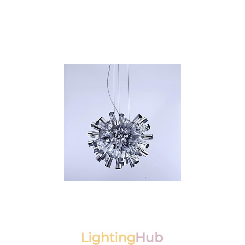 Modern Contemporary Brushed Metal Pendant Light