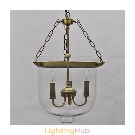 American country Vintage temple bell glass chandelier American country Vintage temple bell glass chandelier