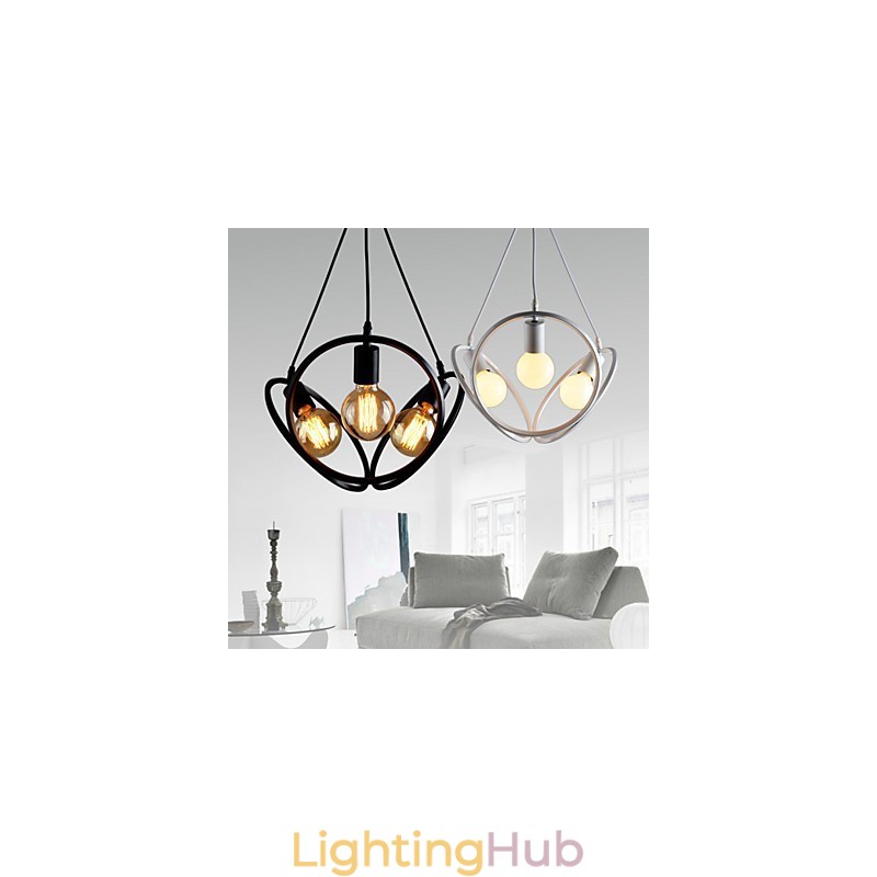 3 Lights Chandelier Pendant Light Traditional Classic Retro Metal