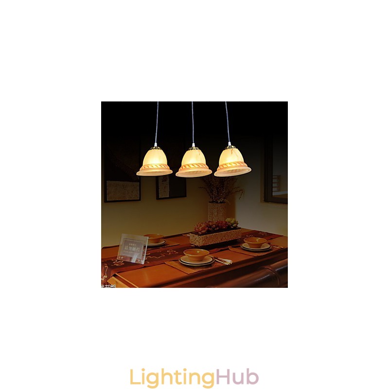 Pendant Three Lights Bronze European Retro Classic