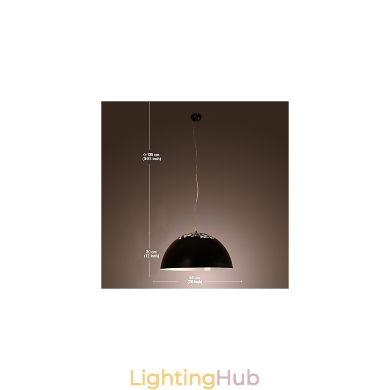 Modern Contemporary Bowl Painting Pendant Light