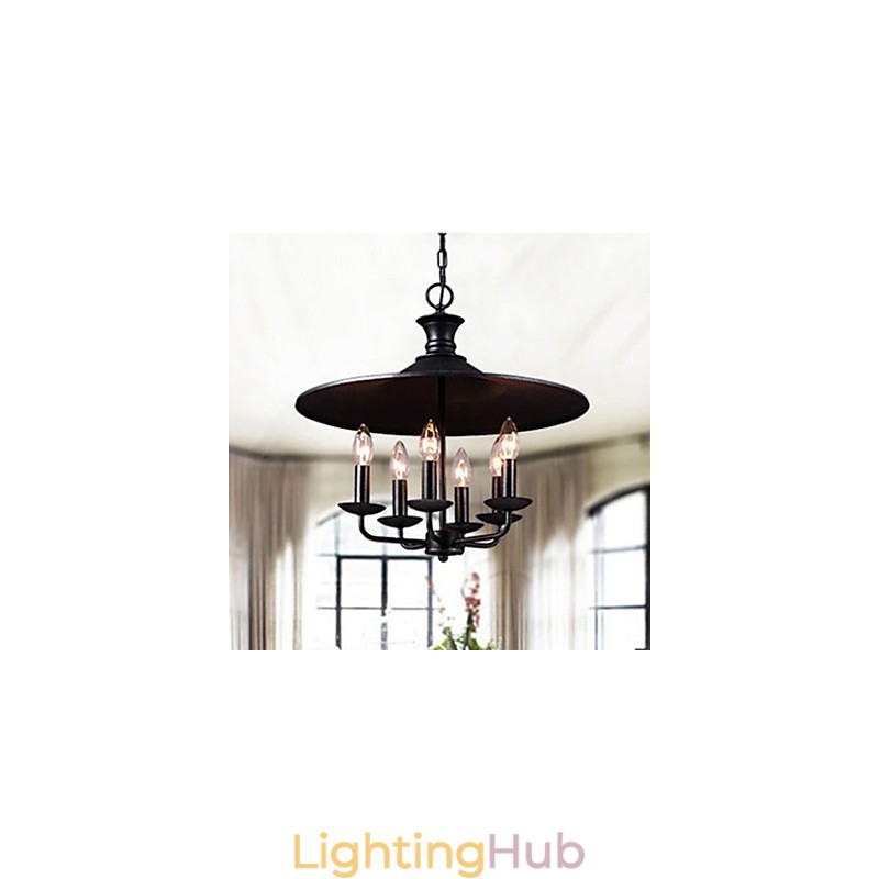 American Rural Nordic Art Candle Chandelier