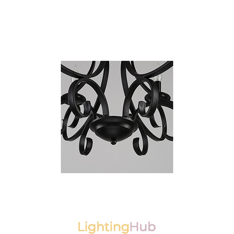 3 Lights Retro Chandelier Country Metal