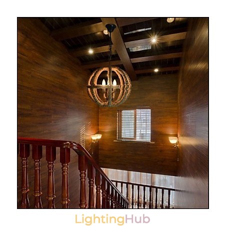 North American Type Rural Industrial Hemp retro Wrought Iron Chandelier North American Type Rural Industrial Hemp retro Wrought Iron Chandelier