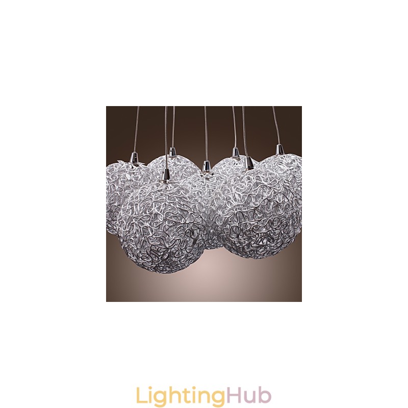 Comtemporary Aluminum Pendant Light with 7 Lights