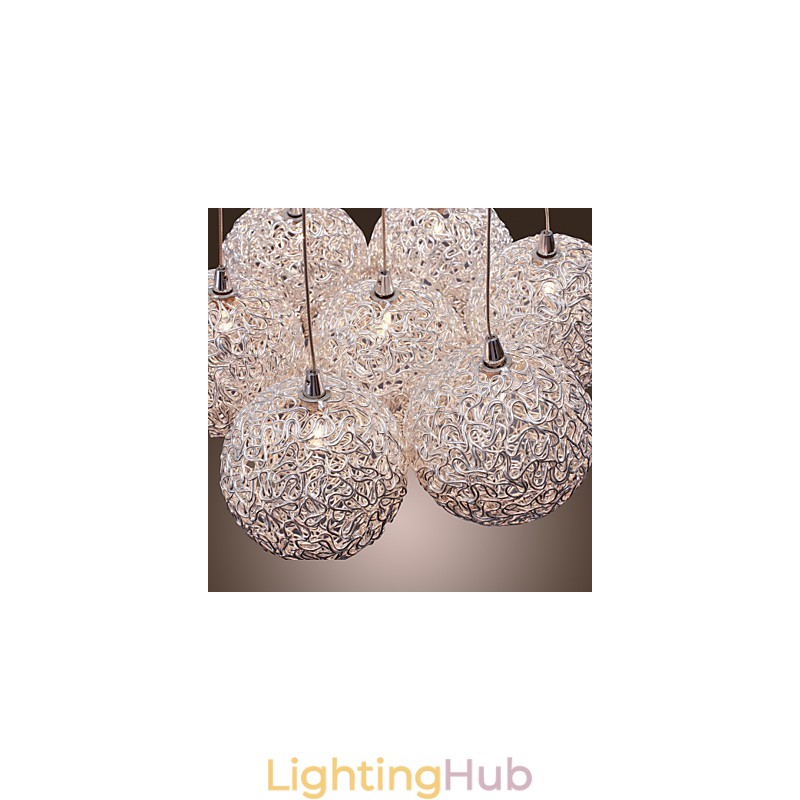 Comtemporary Aluminum Pendant Light with 7 Lights