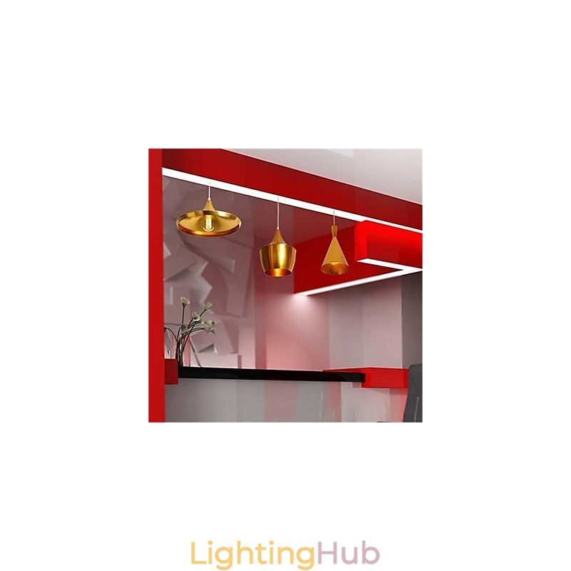 Americange Gold 3 Head Aluminum Table Pendant